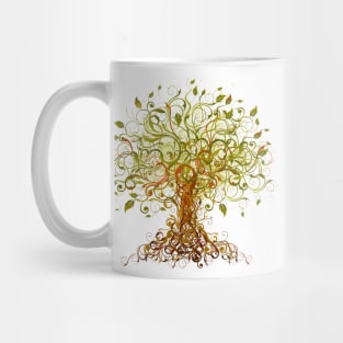 Abstract Swirl Tree Mug